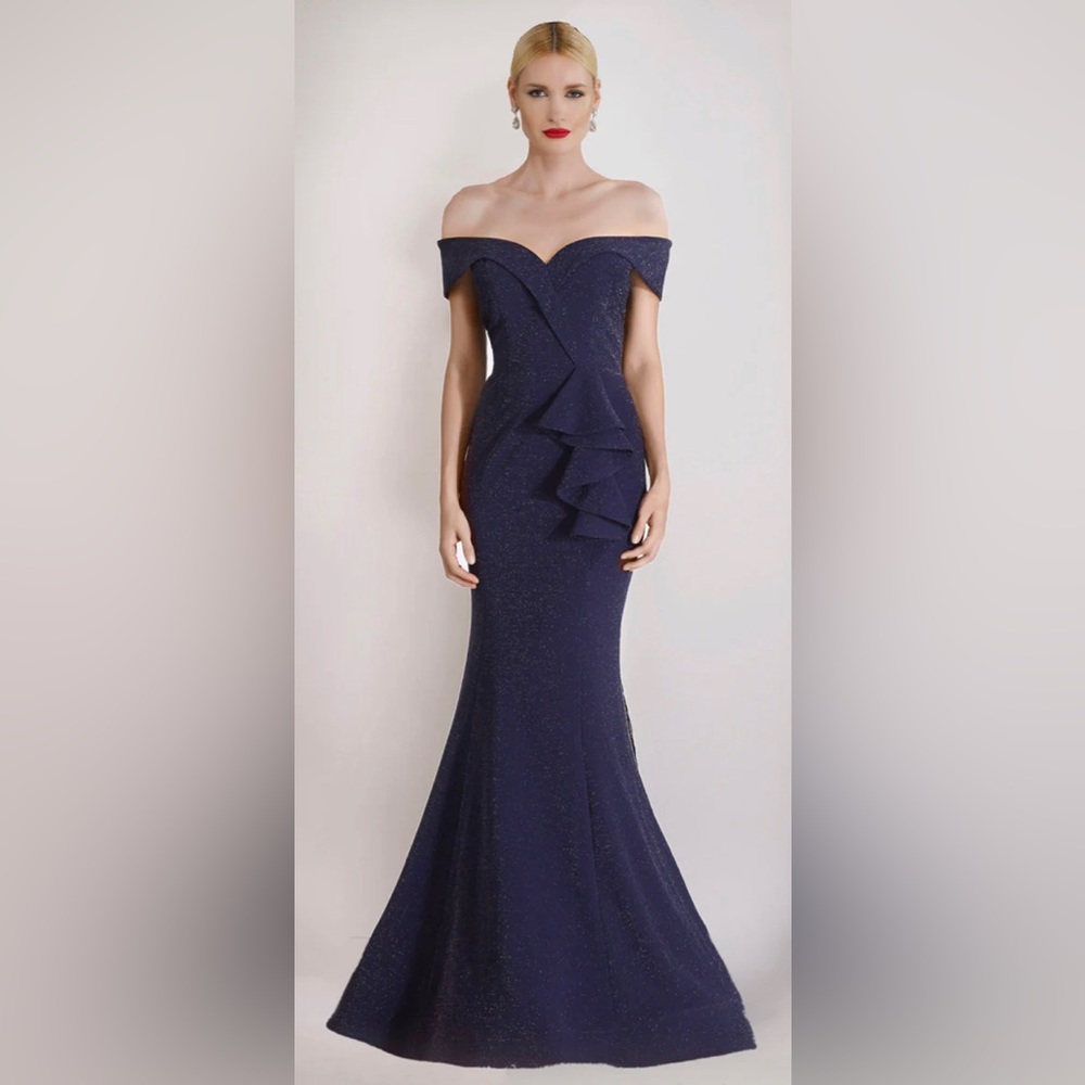 Janique by Kourosh Babaian Navy Gown